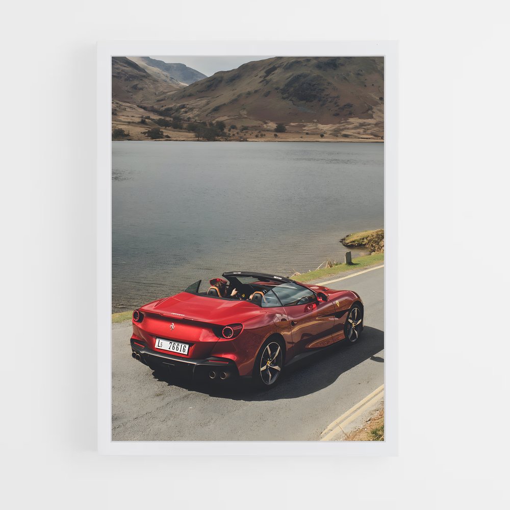 Poster Portofino Route – affiche Ferrari (vue 3)